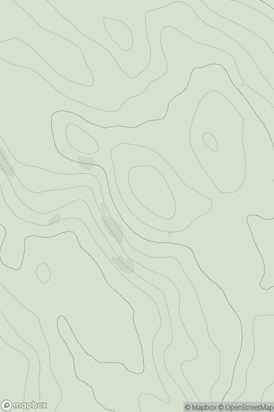 Thumbnail image for Cnoc Leathan [Mull and Nearby Islands] showing contour plot for surrounding peak